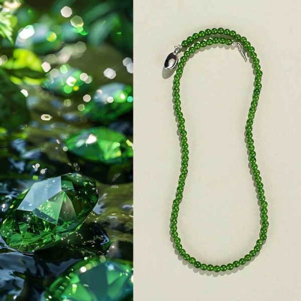 Chrysoprase Bead Necklace - Image 2