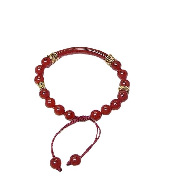 Red Agate Chalcedony Energy Bracelet - Image 5