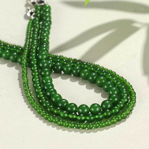 Chrysoprase Bead Necklace - Image 3